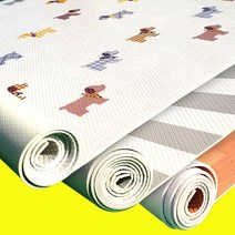 PVC 양면 베란다매트 거실 강아지매트 방수매트 견용품 6M 애견매트 반려 반려견 애견 베란다 ghddprjs*3063653EG, 1.퍼피+연우드_140cmX6M