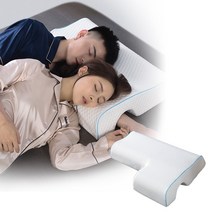 2인용 메모리폼 커플 팔베개 꿀잠 경추베개 둘이 편히 눕게, 왼팔용(1개)