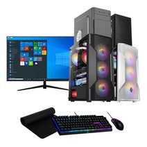 사무용 게이밍 조립 컴퓨터 SSD 장착 윈도우10, 8)게이밍12400F, 본체