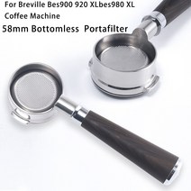 커피필터 브레빌 용 바텀리스 커피 핸들 포터필터 58mm Bes900 920 XLbes980 XL 커피 머신 메이커 필터 바구니, 11. coffee ring