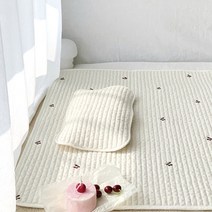 돗투돗x마롤로뜨 아기 이불 자수 누빔 패드 유아 요, 자수 누빔 패드 이불 - 상큼체리