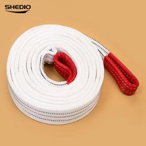 지게차 호이스트 로프 톤백 벨트 견인 고강도 줄 안전, 8톤 8미터