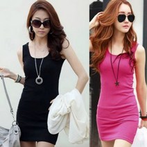 신축성 좋아 편한 착용감 여성 민소매 미니 원피스 치마 미디 프릴 브이넥 여성 플라워 나시 여름 면