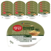 간편식 자취 식사대용 햇반발아현미밥130gX24입 햇반 발아현미밥, 햇반100%발아현미밥130gX24입/햇