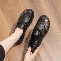 여성 구두 펀칭 통기 단화 플랫슈즈 발편한 소프트 펌프스ZH23040916