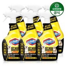 유한양행 유한락스 펫 메스 리무버 냄새제거 탈취제 750ml 6개, 단품
