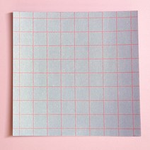디자인달 [다이어리꾸미기 감성 떡메모지] 메모지 100매, 22-유니크 모눈(그레이)