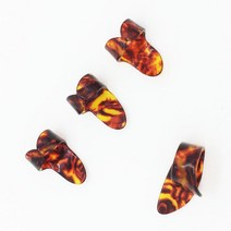 4개/대 1 손가락 + 3 기타 추천 셀룰로이드 핑거 픽 Plectrum 칼집 어쿠스틱