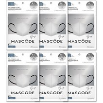 mascode 3D 마스크 L사이즈 7매입 6세트 새부리형 이쁜 패션 mask, 6개