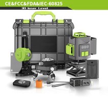 AKRUA 그린레이저레벨기 자동레이저레벨기 레이져수평기레벨기 녹색레이저레벨기 레이져수평기 레이저레벨 레이져 수평기 레벨기 레이저레벨기 수평기 수평자 수평계, B, 12선