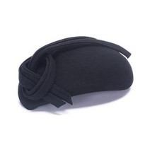 롤리엣 블랙 눈물방울 여성 펠트 파시네이터 탐 베레 캐스크 칵테일 모자 A572