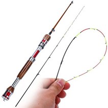 Sougayilang 뗏목 낚싯대 티타늄 합금 2 섹션 조정 가능한 길이 텔레스코픽 낚싯대 휴대용 보트 낚싯대, 어번