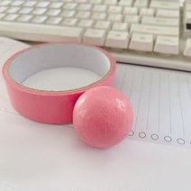 테이프볼 테이프공 타로카드 보드게임 만들기 6x Funny Sticky Ball Rolling Tape Decorative Crafts Senso, 한개옵션0