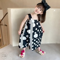 도오빠 아동 점프수트 오버롤 멜빵바지 땡땡이 오버핏 여아점프수트 남아 키즈 주니어 초등학생 아동복