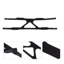 코골이방지 코골이테이프비강 베개 시스템 부품 마스크 스트랩 CPAP 교체 헤드 밴드-헤드 기어, 01 Black