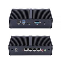 Qotom 미니 PC 4 lan 코어 i3 i5 i7 Opnsense 방화벽 팬리스 Linux 우분투 서버 컴퓨터 Q355G4, 01 Q350G4 i5-4200U, 01 NO RAM NO SSD