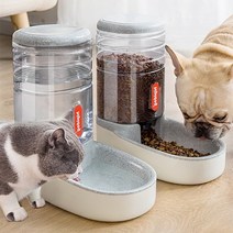 강아지자동급식기 고양이자동급식기 애견 자동급식기 3.8 l 애완 동물 자동 먹이 그릇 개밥 공급기 고양이 급수기 대용량 식품 물 디스펜서 대용량 애완 동물 그릇, 푸른 식수