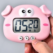 피그 타이머/디지털타이머/쿠킹타이머/수능시계/알람/돼지타이머, 개구리 타이머 핑크