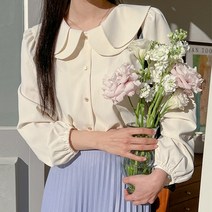 키밍 카라 셔링 블라우스 68651 빅사이즈 여성의류