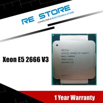 사용 인텔 제온 E5 2666 V3 프로세서 SR1Y7 2.9Ghz 10 코어 135W 소켓 LGA 2011-3 CPU 2666V3