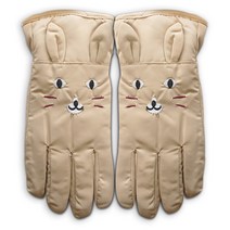 주니어 여성 캐릭터 패딩장갑 전체기모 퍼안감 스키 데일리 여아 키즈 여성