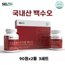 백수오 정 국내산 100% 열수 추출 백수오분말 가루 백하수오 은조롱 백수오등복합추출물 효능 40대 50대 60대 중년 여성 추천, 3세트, 90정x2통
