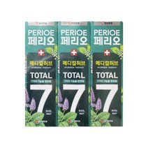 페리오 토탈7 치약 메디컬허브 바질민트 100g x 3개, 단품