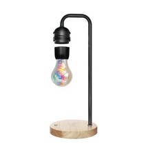 자기부상 지구본 무드등 자기부상열차 키트 화분자기 부상 램프 부동 LED 전구 책상 LED 무선 충전 유도 전구 균형 야간 조명 홈 장식, 검은 색, 협력사, 영국, 01 Black_01 Eu