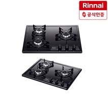 린나이 3구 가스쿡탑 빌트인 가스렌지 RBR-C3317DJ 크리스탈 가스레인지, LNG