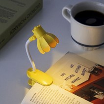 [이데컴퍼니] 미니어처 LED 앨리스 무드 독서등 집게형, 색상:스트로베리 라떼