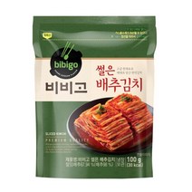 CJ더마켓 집반찬 집밥 가정식 자취템 탑티어 비비고 썰은배추김치 배추 총각 열무 국산 업소용 김치 100G, 3개