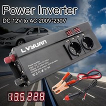 엠디홍 인버터 컨버터 차박 파워뱅크 inversor 12 v 220 v 6000w 전원 인버터 eu 플러그 3ac 콘센트 4 usb car, 12v EU 플러그