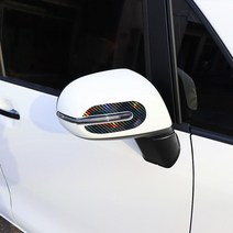 [간지] 더뉴 레이 사이드미러 데칼 스티커 랩핑 튜닝 익스테리어 DIY 필름 용품, 유광블랙카본