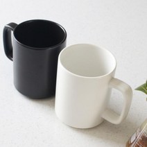 모던 심플 클래식 무지 롱 머그 인테리어 컵 잔 400ml, 화이트