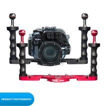 수중카메라 Supe Scubalamp 다이빙 카메라 하우징 핸들 트레이 브래킷 트리거 Gopro Tg6 Rx100 Nauticam 수, 02 TG10 Red