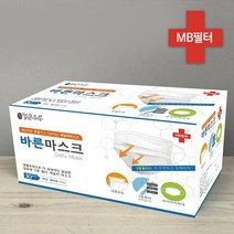맑은하루 바른마스크 개별포장 화이트 대형 30p, 단품