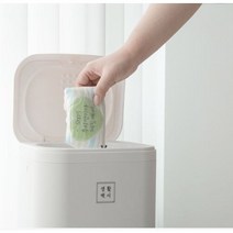 기저귀휴지통 이지캔 쓰레기통, 생활백서 원터치 휴지통 리필봉투1ea