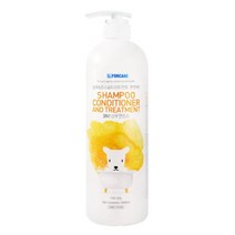 포비스 3in1 샴푸+린스 트리트먼트 겸용 1000ml 반려동물용 저자극 샴푸, 1개