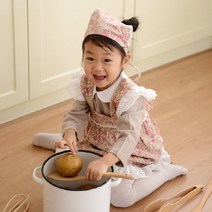 기타 바보사랑[행복디자인]바버라 키즈 앞치마세트