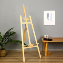 우드 이젤 나무 이젤 화판 액자 받침대 그림 거치대 스케치북 캔버스 원목 수업용