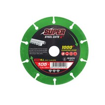 케이원연마 다이아몬드절단휠 105X1.3TX15mm SUPERCUTS 컷팅날 절단날 컷팅휠 멀티캇타