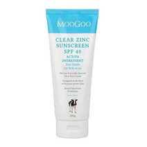 (호주직배) 1+1 MOOGOO 무구 클리어 아연 선스크린 선크림 썬크림 SPF40 200g Clear Zinc Sunscreen