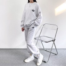 걸즈팩토리 여성용 자수87 기모 트레이닝세트