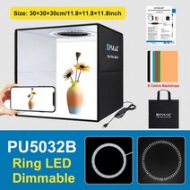 스튜디오 박스 라이트박스 촬영 텐트 키트, KR_30cm Black Version