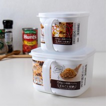 손잡이 전자레인지용기 시리얼밀폐용기 바케스 과자통, 800ml