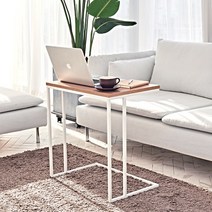 사이드테이블 고급소재 간이 노트북 식탁 틈새 폭좁은 창가 벽 슬림 국내생산, 화이트