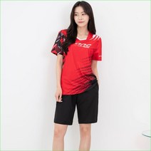 여성 스판 응원복 반팔 티셔츠 운동복 축구복 기능성