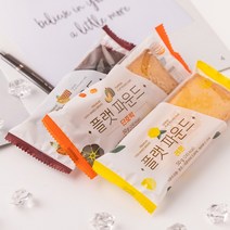오븐에 구운 플랫 파운드 5종 혼합 25개 / 빵 케익 파운드케이크 디저트 간식 후식, 02_플랫 파운드 아몬드 25개