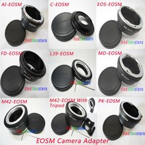 니콘 AI C EOS FD 라이카 L39 M42 미놀타 MD 올림푸스 OM 펜탁스 PK 렌즈 캐논 EOSM M1 M2 M3 EF-M 미러리스 카메라 어댑터 CAP, [04] Canon FD-EOSM, 04 canon 호환 FD-EOSM