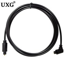 블루레이플레이어 90도 디지털 광 오디오 케이블 어댑터 toslink gold plated 1m 0.5m 2m spdif 케이블 for blueray ps3 xbox dvd, 이중 직각-1m